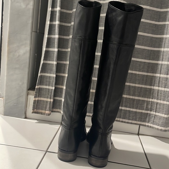 COACH Nancye Riding Leather Knee High Boots in Black Size 10. Beautiful shape! - Picture 3 of 5